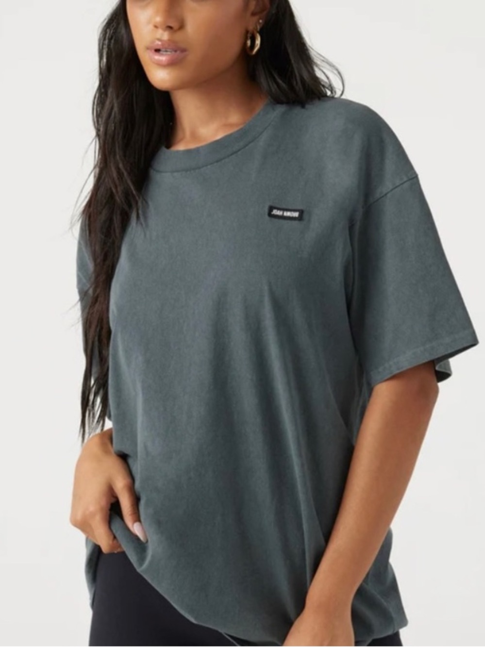 ♡Joah Brown♡ Logo Patch Crewneck Tee